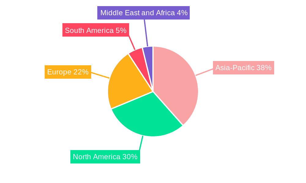 Computer Table Market Market Share by Region - Global Geographic Distribution