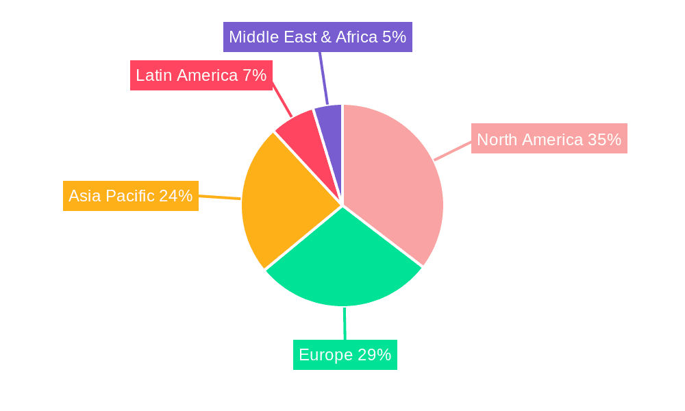 Creatine Kinase Reagent Market Market Share by Region - Global Geographic Distribution