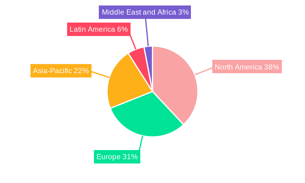 Dental Adhesive Market Market Share by Region - Global Geographic Distribution
