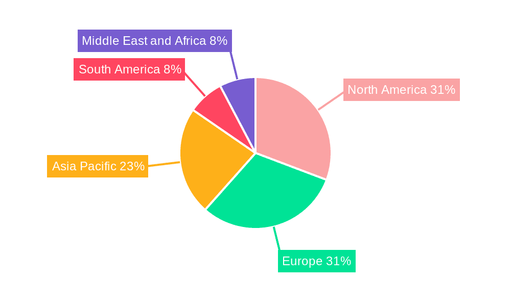 Faux Fur Clothing Market Market Share by Region - Global Geographic Distribution
