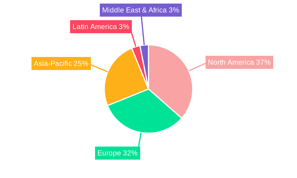 Ferric Chloride As Etchant Market Market Share by Region - Global Geographic Distribution
