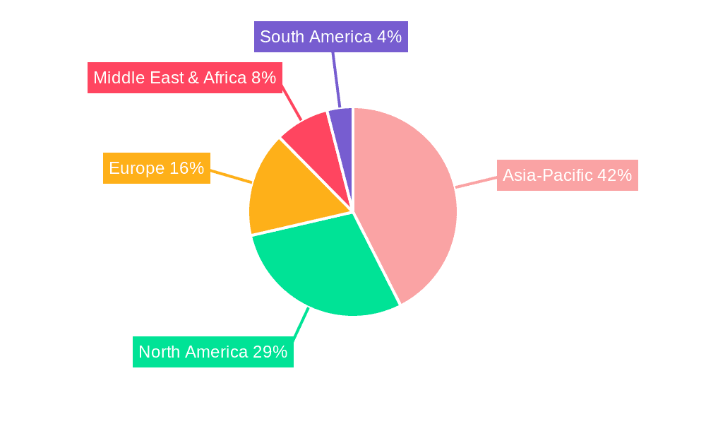 Floating Liquified Natural Gas Market Market Share by Region - Global Geographic Distribution