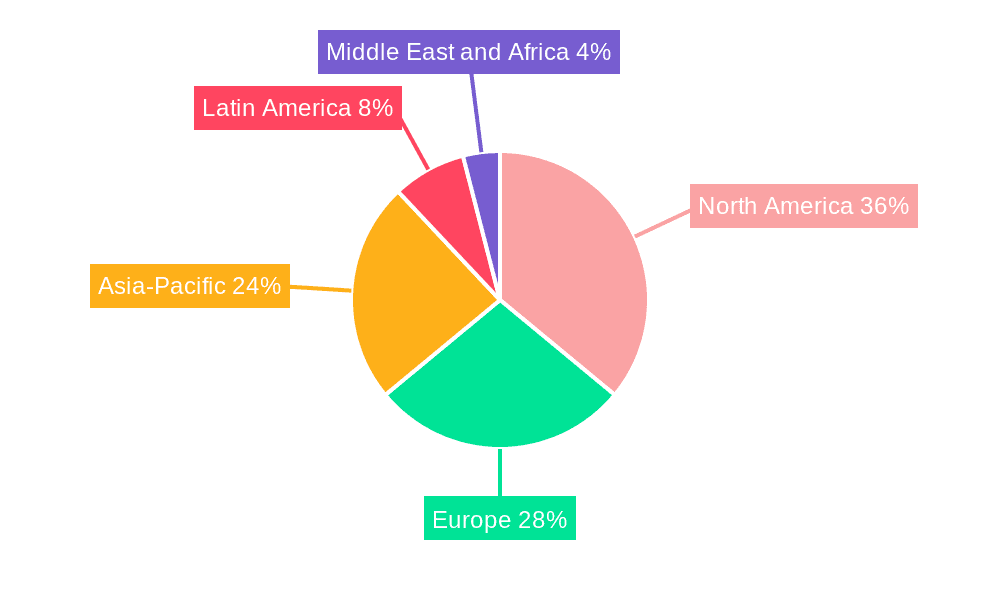 Geohazard Market Market Share by Region - Global Geographic Distribution
