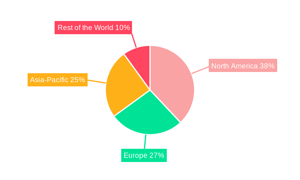 Space-Based Edge Computing Market Market Share by Region - Global Geographic Distribution
