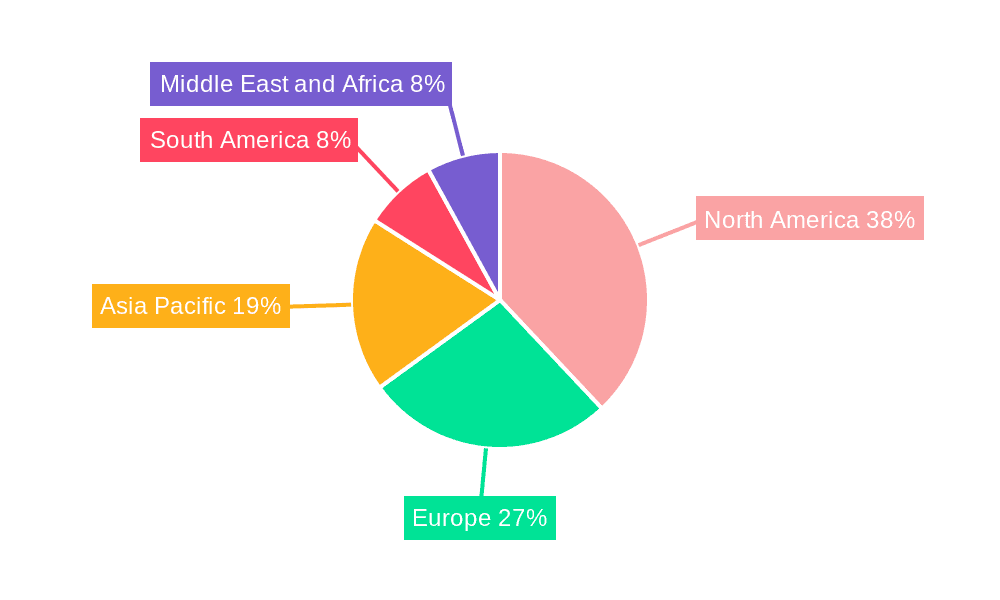 Tertiary Amines Market Market Share by Region - Global Geographic Distribution