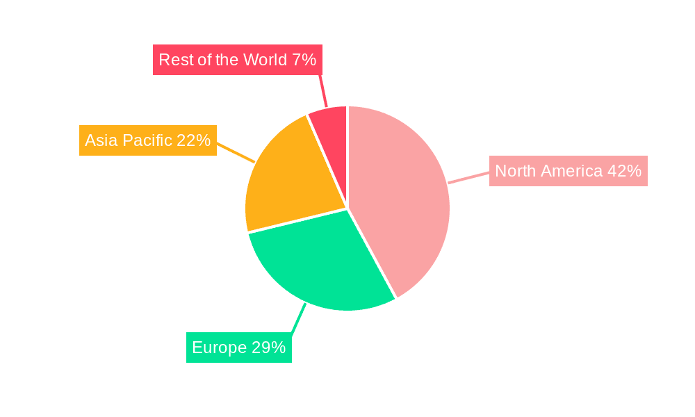 Aerostructures Market Market Share by Region - Global Geographic Distribution