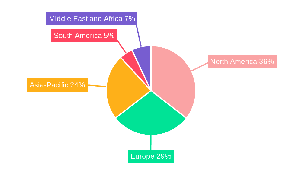 Bovine Lactoferrin Market Market Share by Region - Global Geographic Distribution