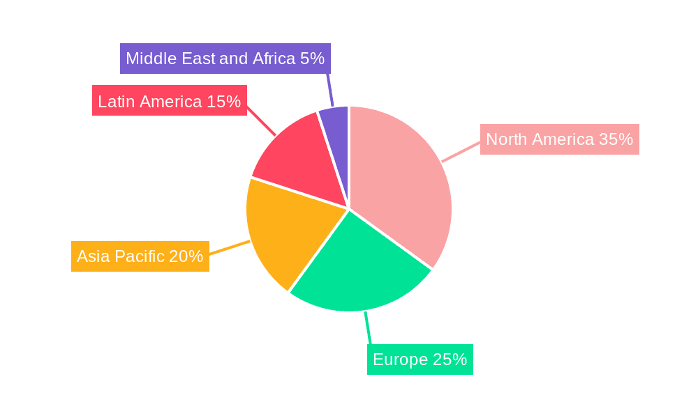 Frozen Cocktails Market Market Share by Region - Global Geographic Distribution