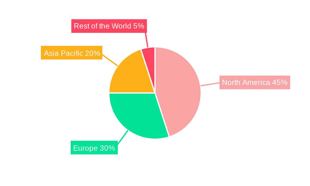 Generative Design Market Market Share by Region - Global Geographic Distribution