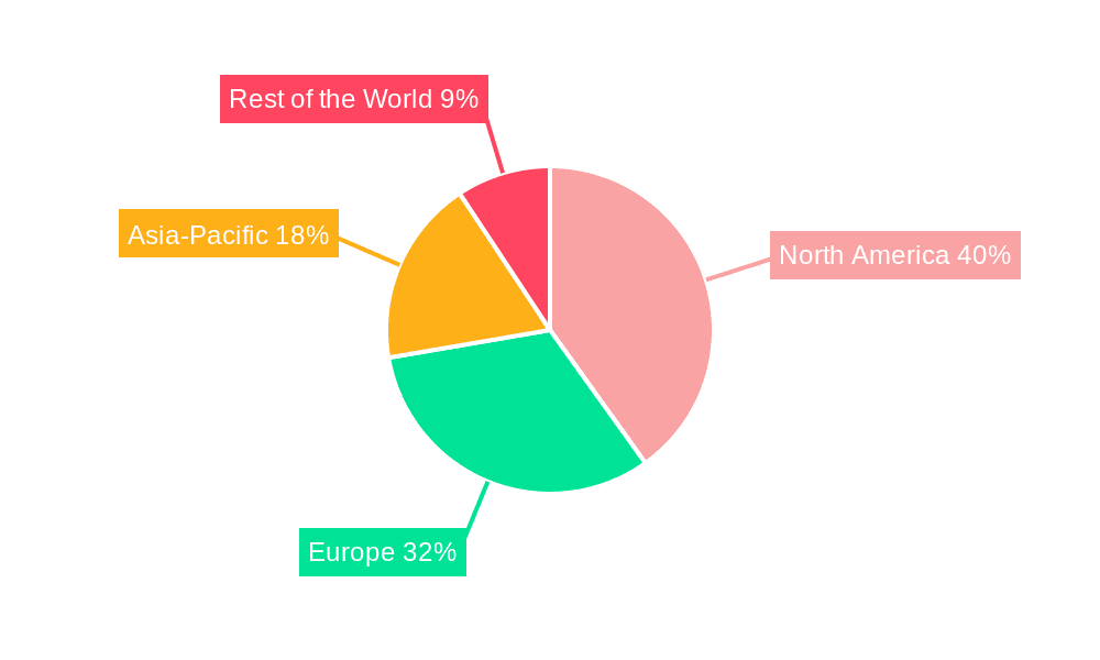 Oncology Biosimilars Market Market Share by Region - Global Geographic Distribution