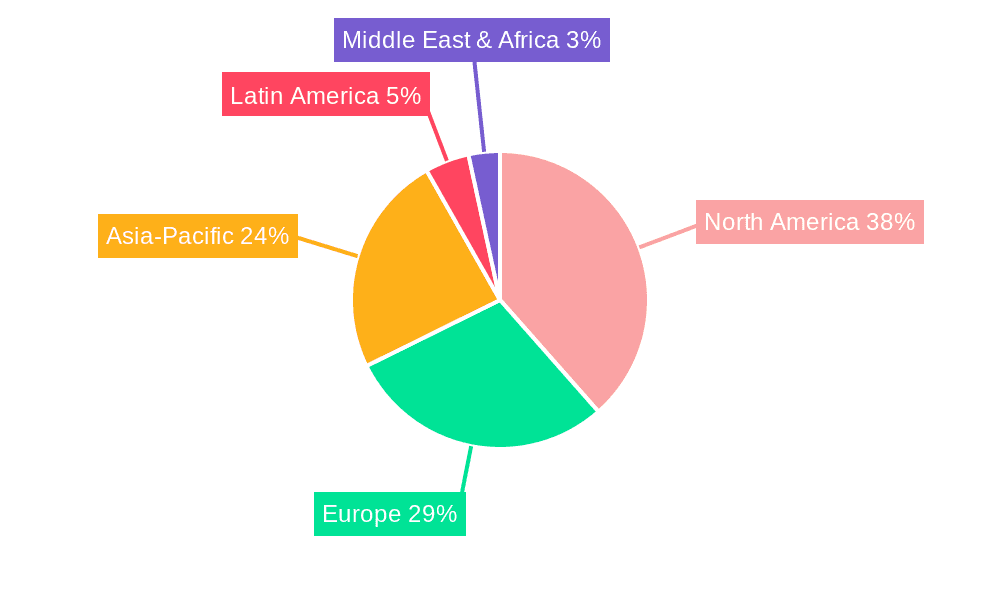Ultra-low Temperature Freezer Market Market Share by Region - Global Geographic Distribution
